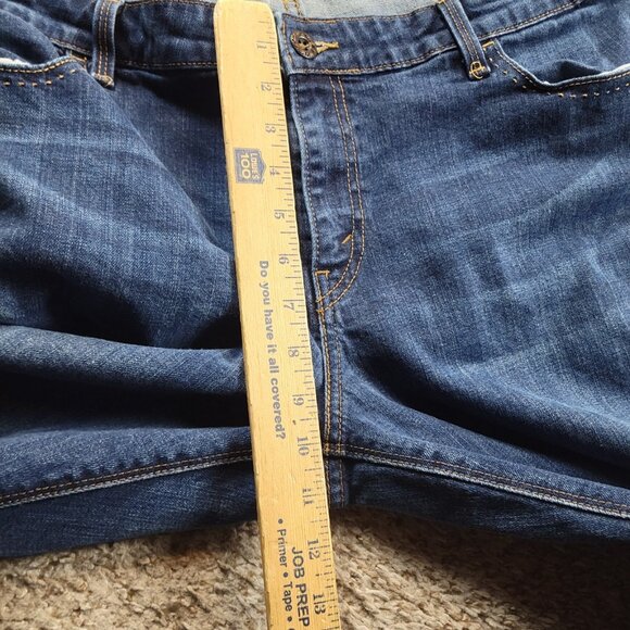 Levis 590 Jeans Women's 18M Dark Wash Bootcut Blue Denim Flap Pockets - Picture 4 of 8